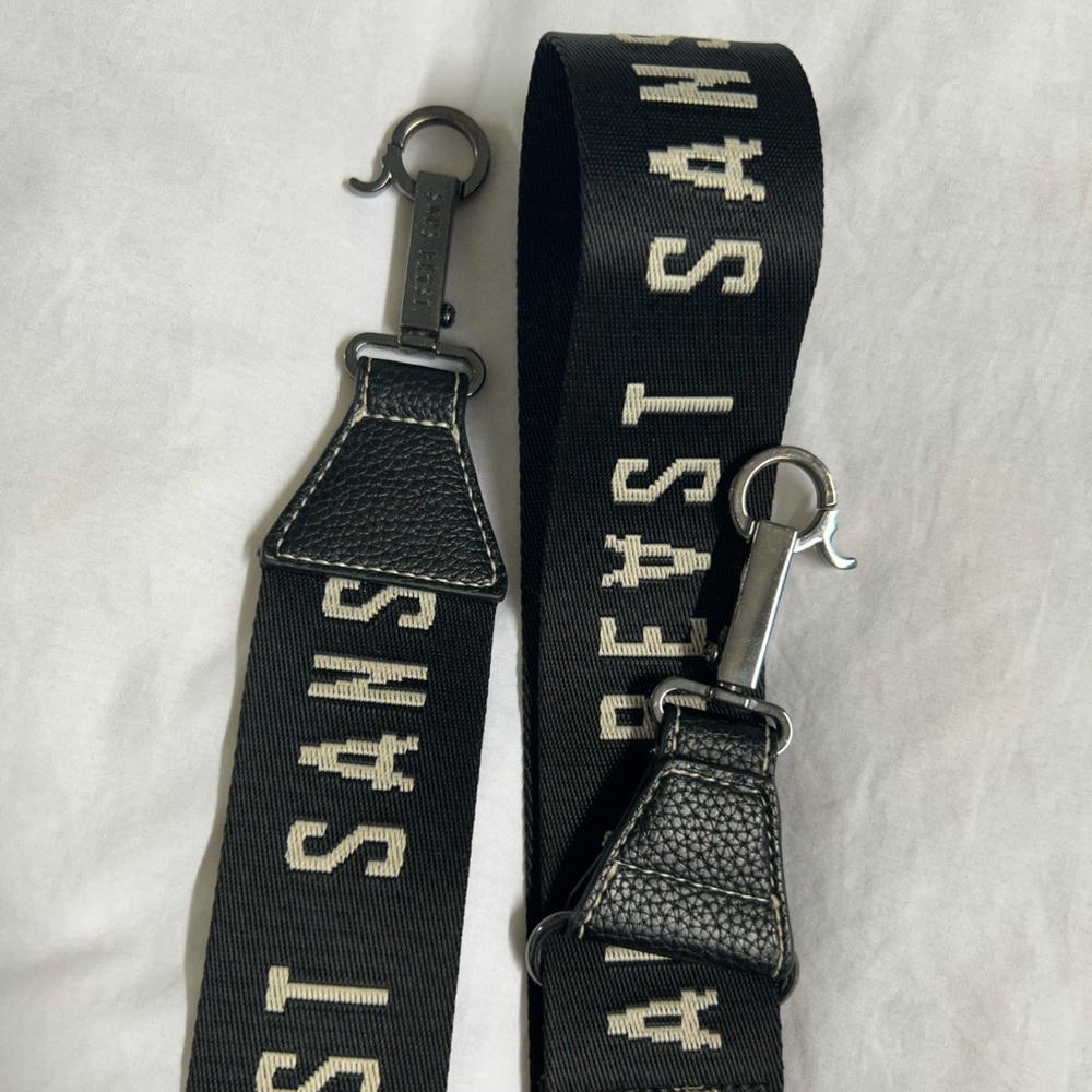 sans beast barricade bag strap. noir & gunmetal - Picture 4 of 4